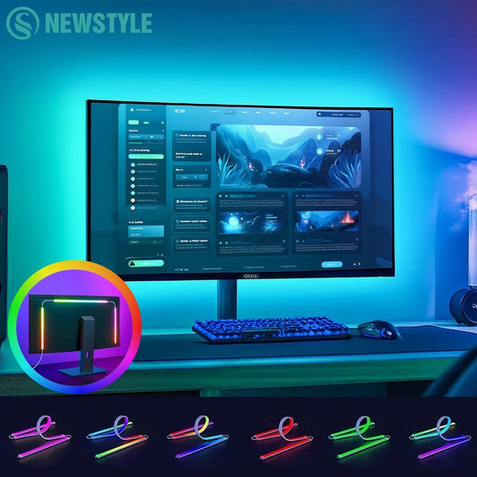 RGB Smart Screen Sync Backlight Strip – App-Controlled Gaming & Ambient Lighting