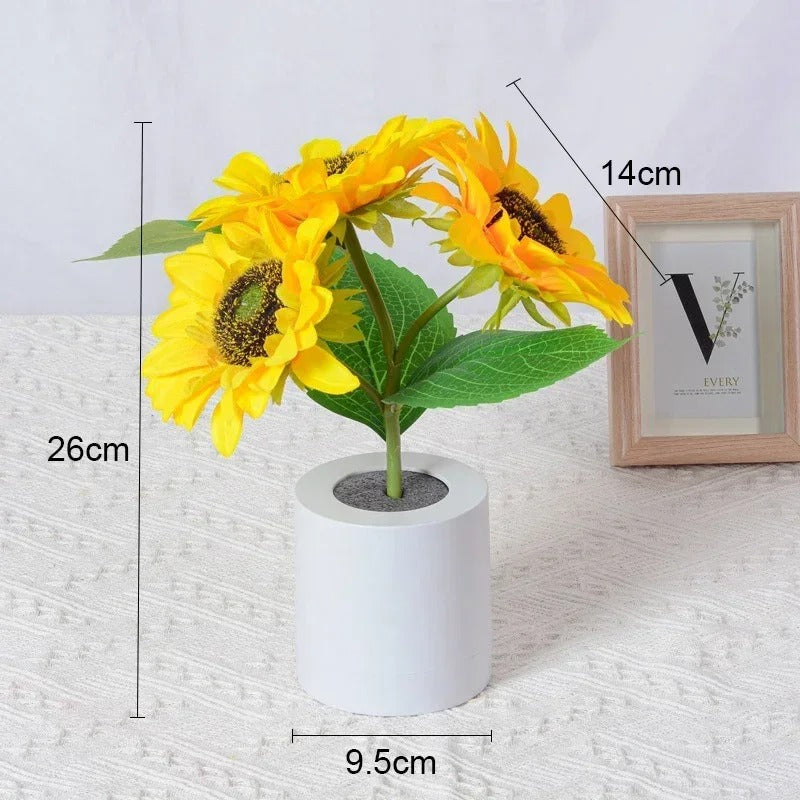 LED Night Light Rechargeable Sunflower Light