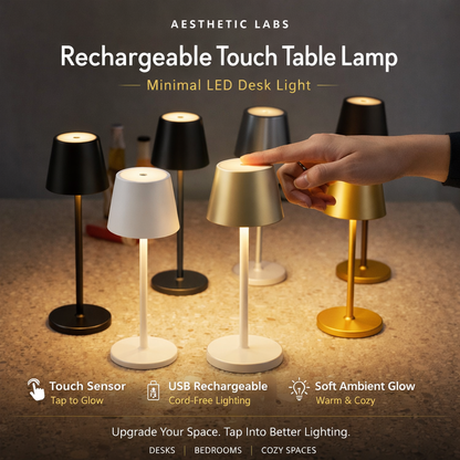 Rechargeable Table Lamp Touch Sensor LED