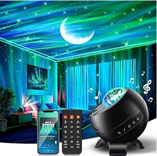 Starry Galaxy RGB Projector Night Light with Bluetooth Music Sync