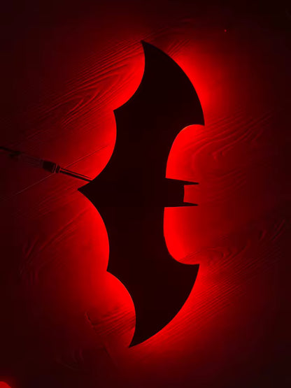 Creative Wooden Bat Wall Lamp LED