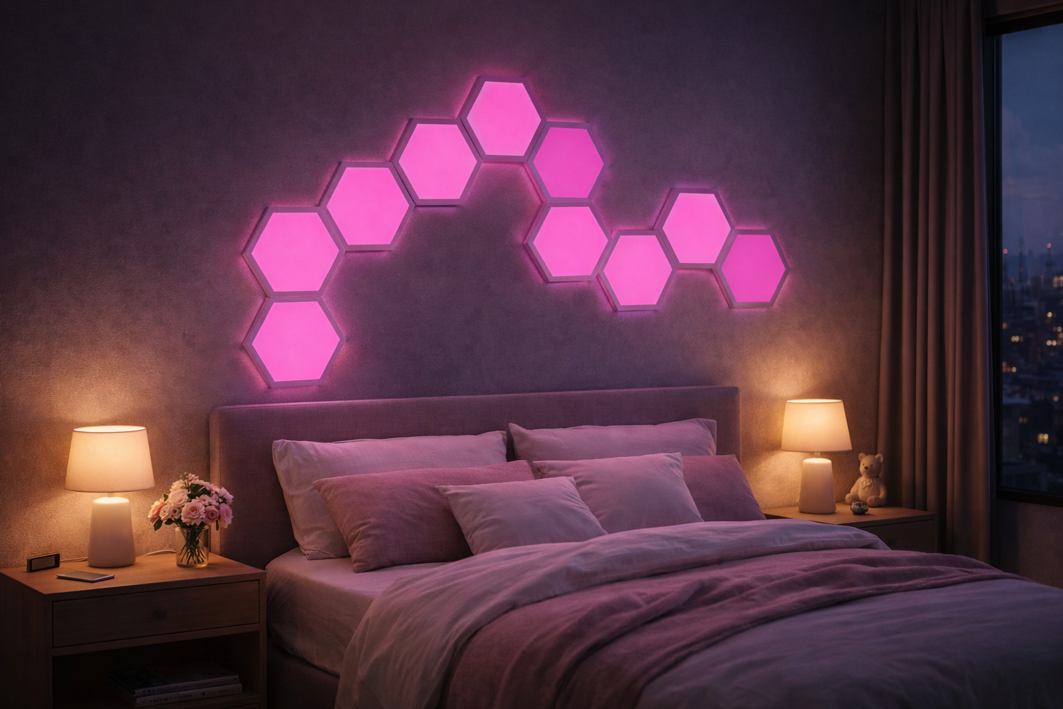 Hexagon Modular Wall Light Panels - aestheticlabs