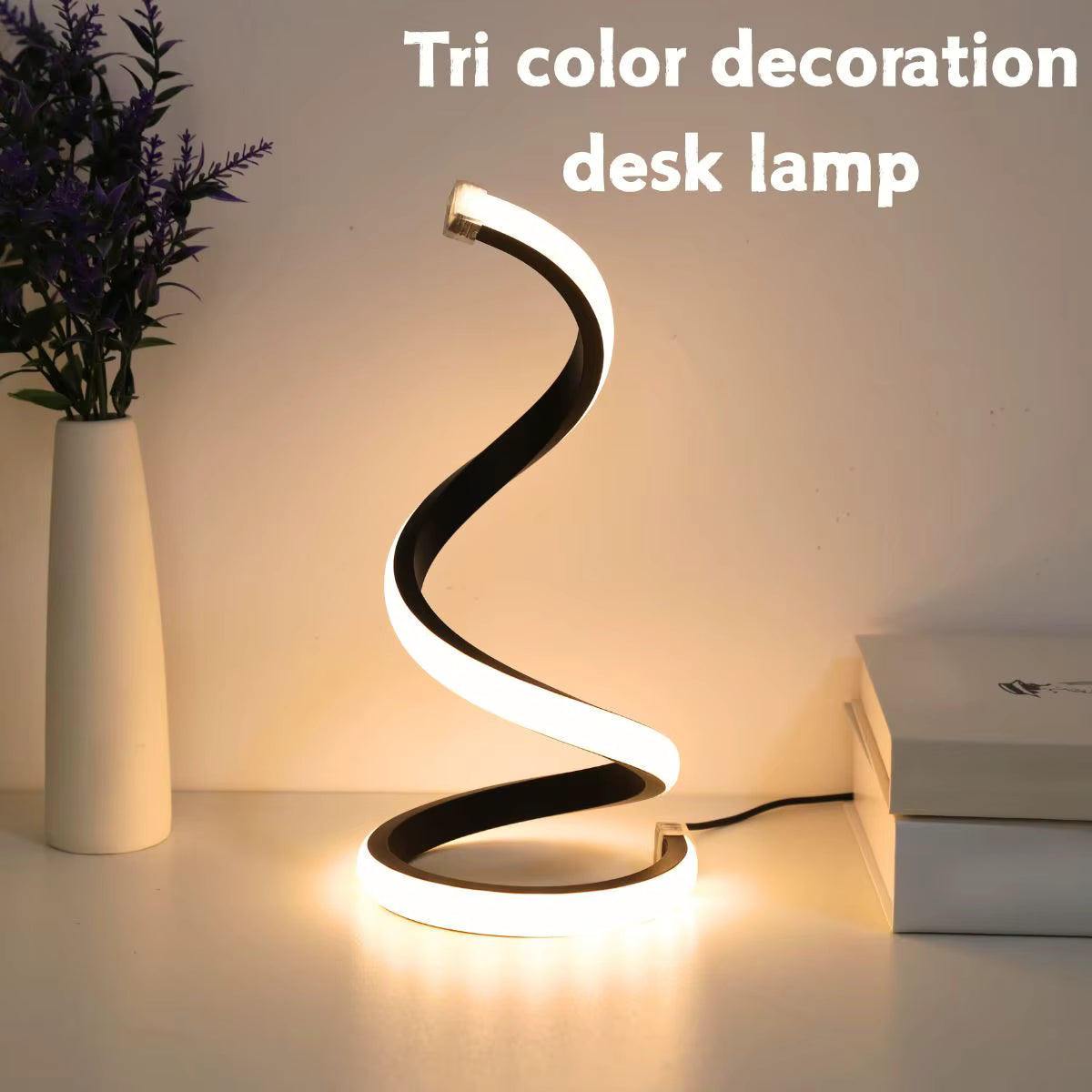 Modern Spiral LED Desk Lamp