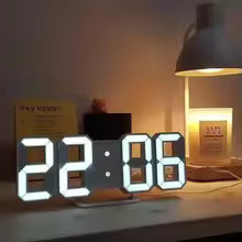 3D Digital Desk Clock
