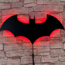 Creative Wooden Bat Wall Lamp LED