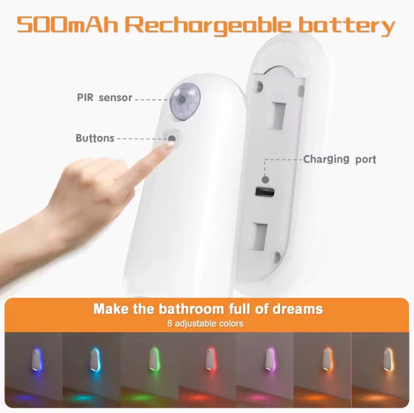 Motion Sensor Toilet Night Light - aestheticlabs