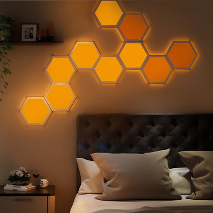 Hexagon Modular Wall Light Panels - aestheticlabs