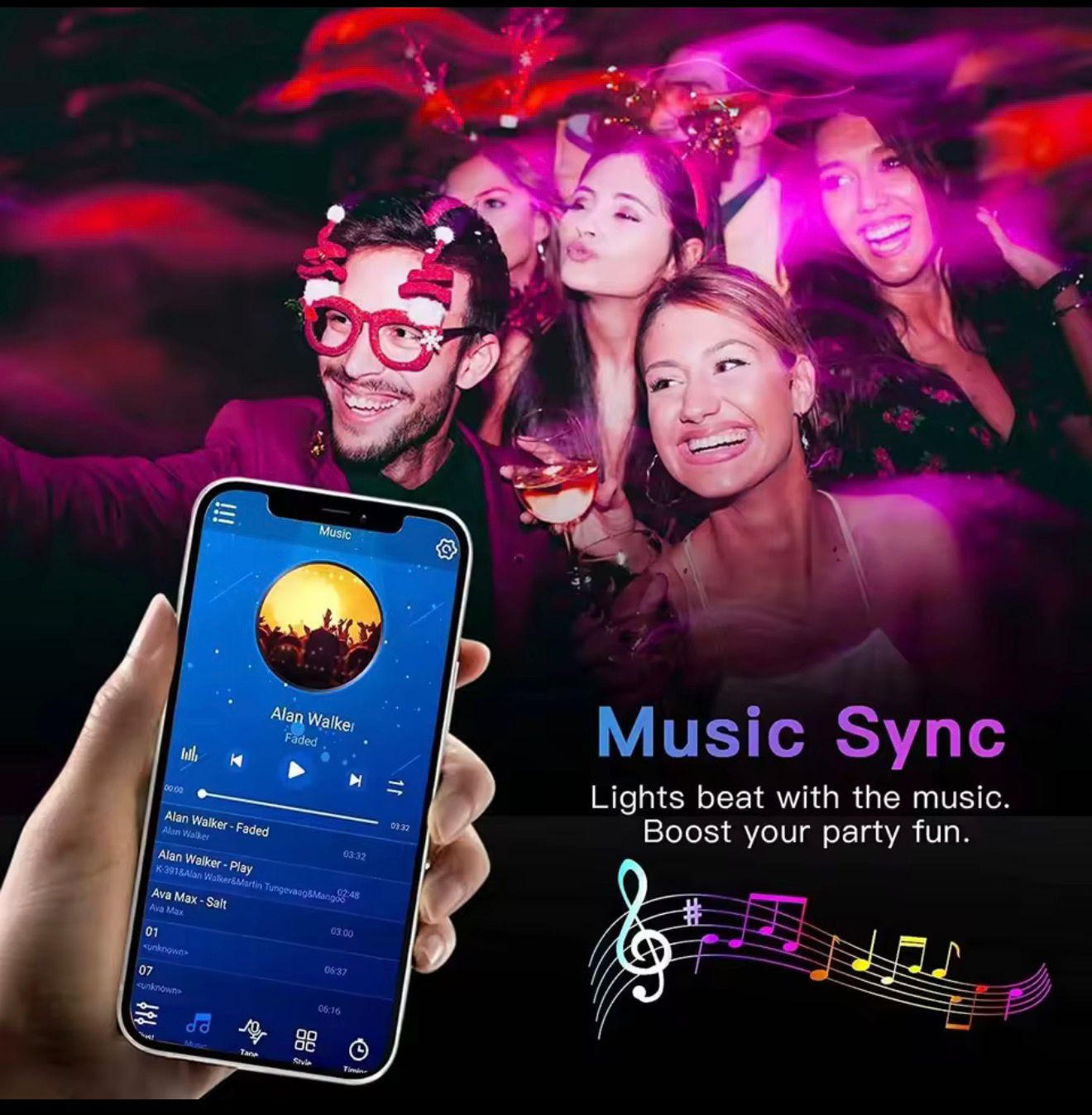 Smart Bluetooth RGB LED Strip Lights - aestheticlabs