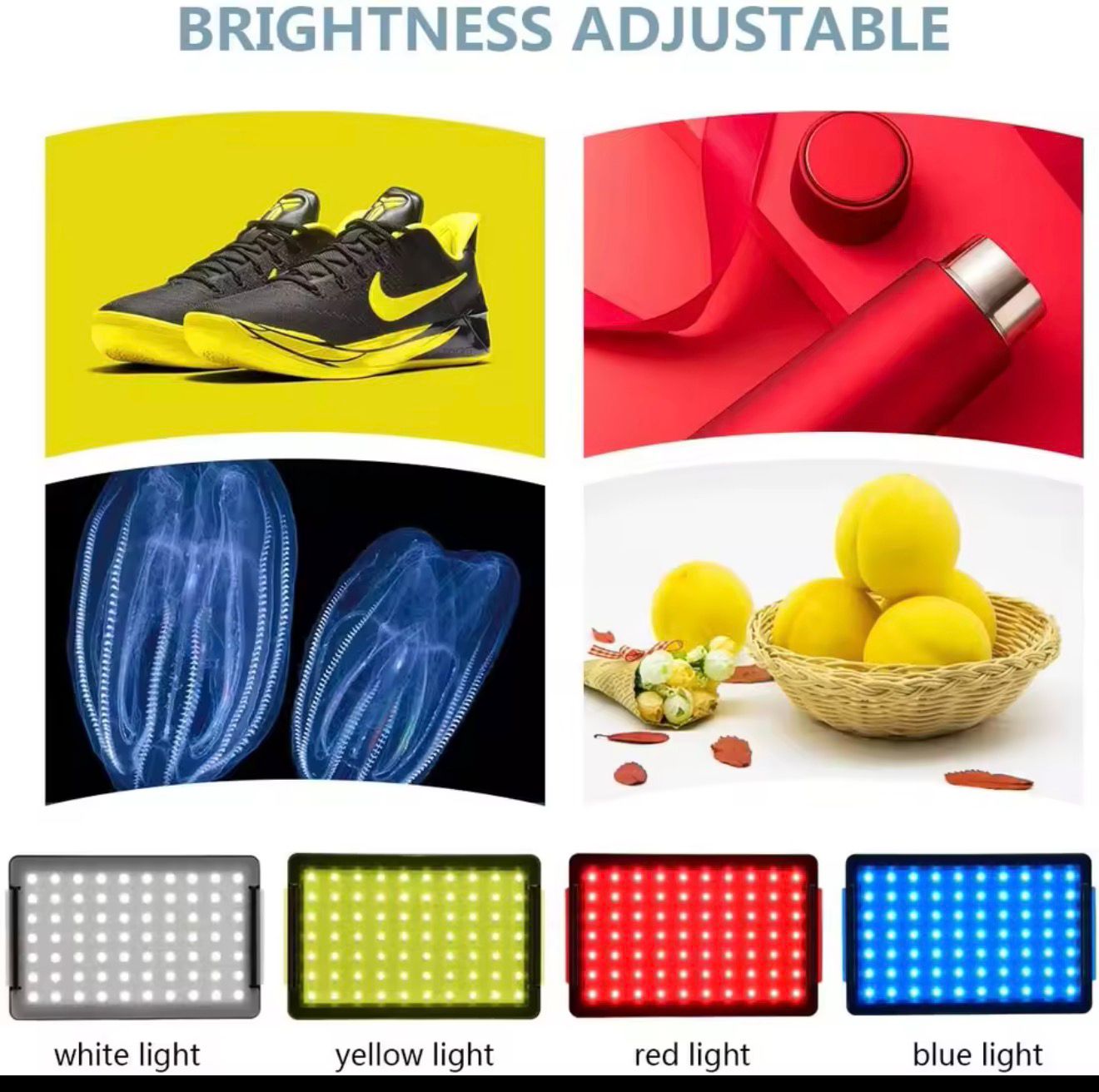 RGB LED Video Light Kit with Tripod Studio Lighting for Filming Streaming and Photography - aestheticlabs
