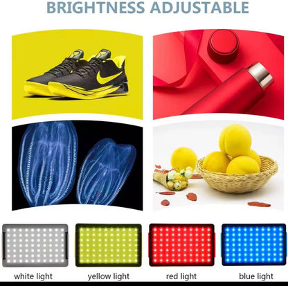 RGB LED Video Light Kit with Tripod Studio Lighting for Filming Streaming and Photography - aestheticlabs