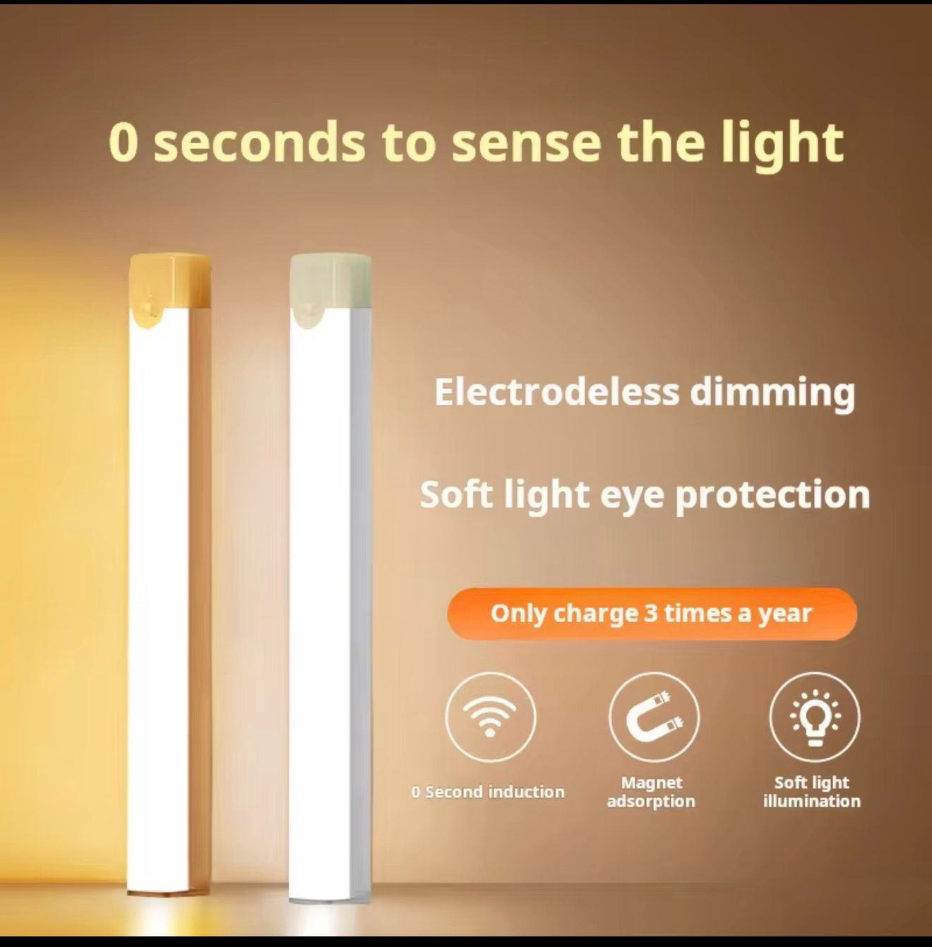 Wireless Rechargeable LED Motion Sensor Cabinet Light - aestheticlabs