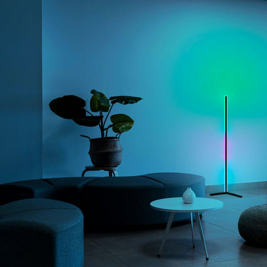 RGB Dream Color Floor Lamp with Modern 16 Million Color Changing Standing Mood Light For Bedroom Living Room - aestheticlabs