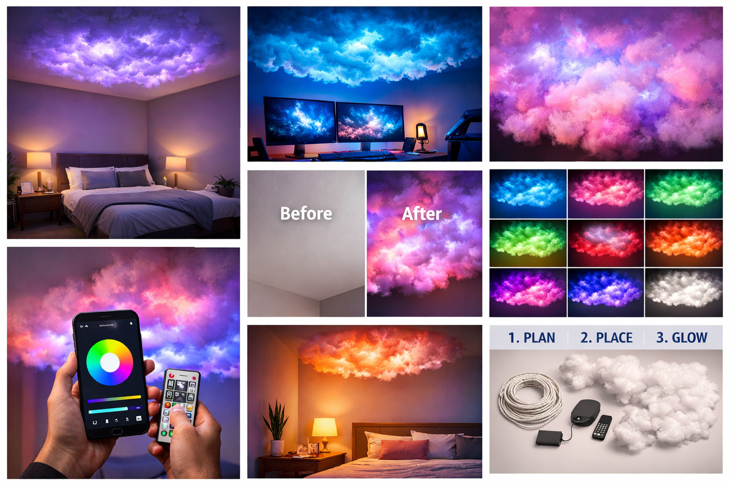 DIY Thunder Cloud Light Strip