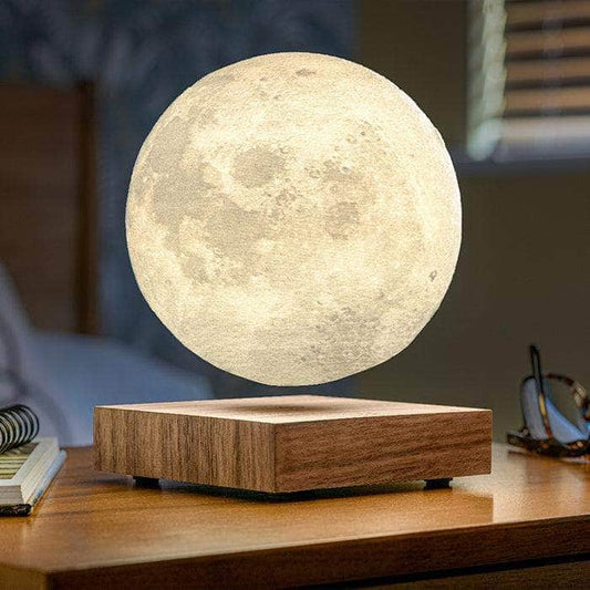 Levitating Moon Magnetic Floating Night Light (3-Color Temperature) - aestheticlabs