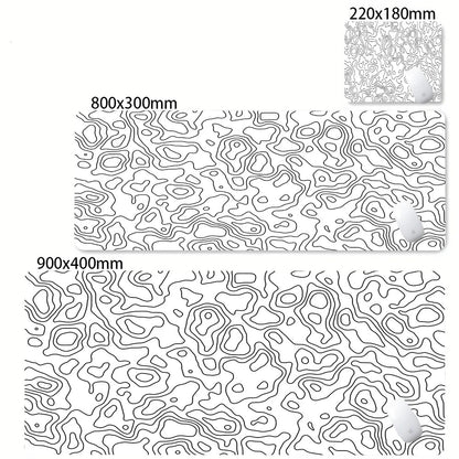 Black & White Strata Liquid Desk Mat