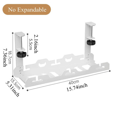 Telescopic Under-Desk Cable Management Tray