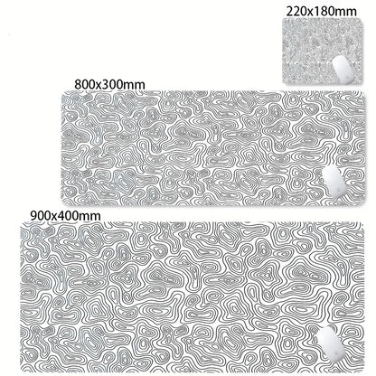 Black & White Strata Liquid Desk Mat