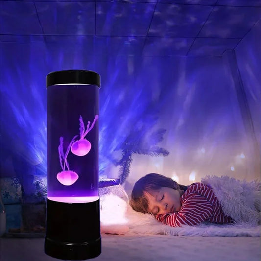 Jellyfish Lamp LED Color Changing Aquarium Night Light with Remote Control