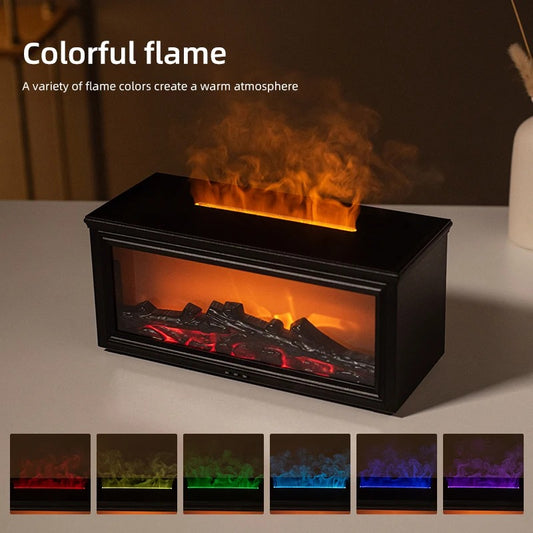 Flame Aroma Diffuser  Fireplace Humidifier