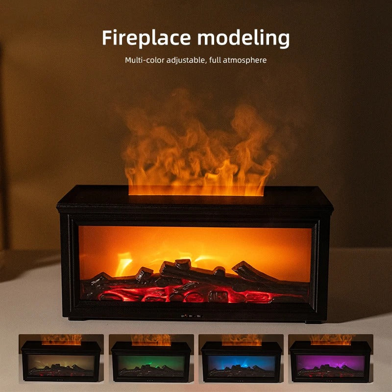 Flame Aroma Diffuser  Fireplace Humidifier
