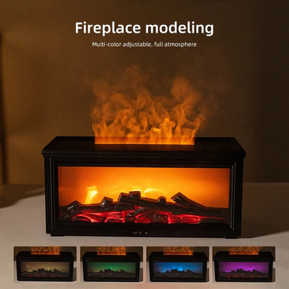 Flame Aroma Diffuser  Fireplace Humidifier