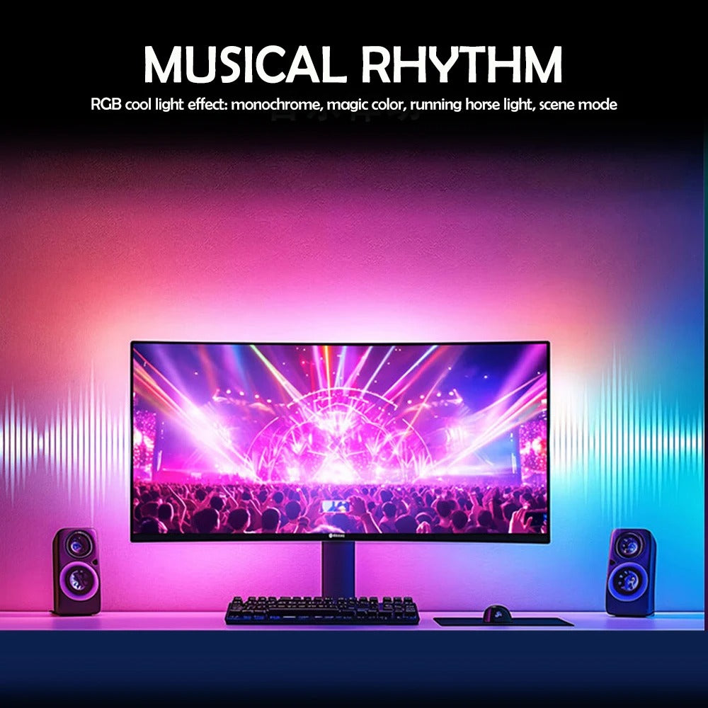 RGB Smart Screen Sync Backlight Strip – App-Controlled Gaming & Ambient Lighting