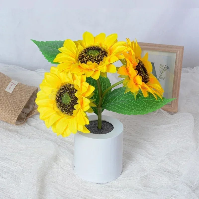LED Night Light Rechargeable Sunflower Light