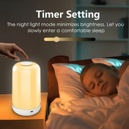RGBIC Smart Touch Table Lamp Bedside Mood Light