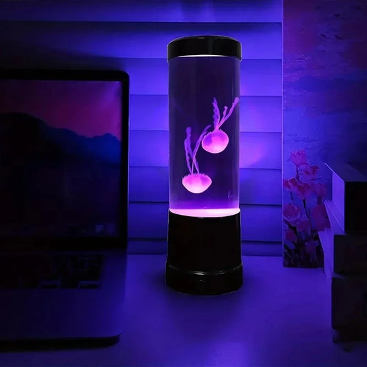 Jellyfish Lamp LED Color Changing Aquarium Night Light with Remote Control