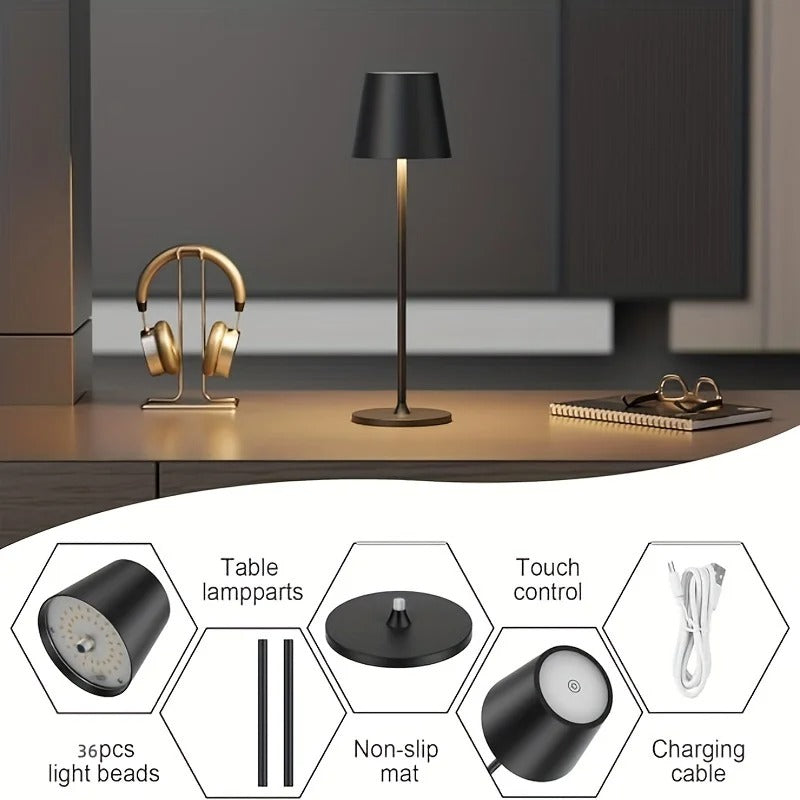 Rechargeable Table Lamp Touch Sensor LED