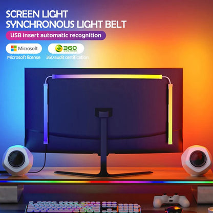 RGB Smart Screen Sync Backlight Strip – App-Controlled Gaming & Ambient Lighting