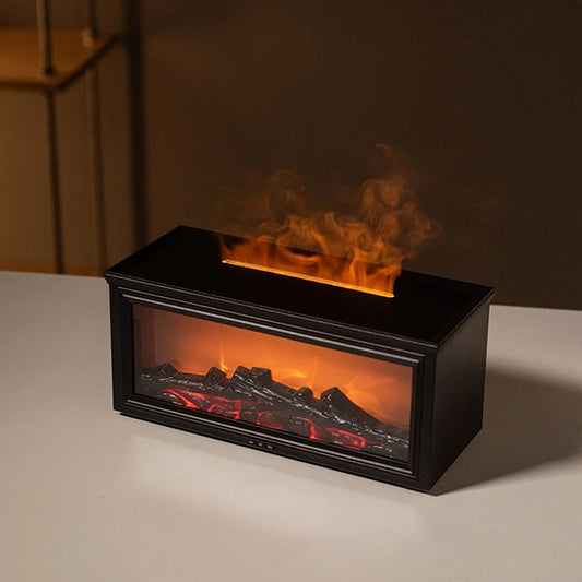 Flame Aroma Diffuser  Fireplace Humidifier