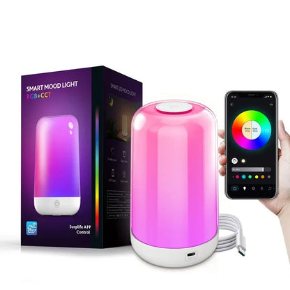 RGBIC Smart Touch Table Lamp Bedside Mood Light
