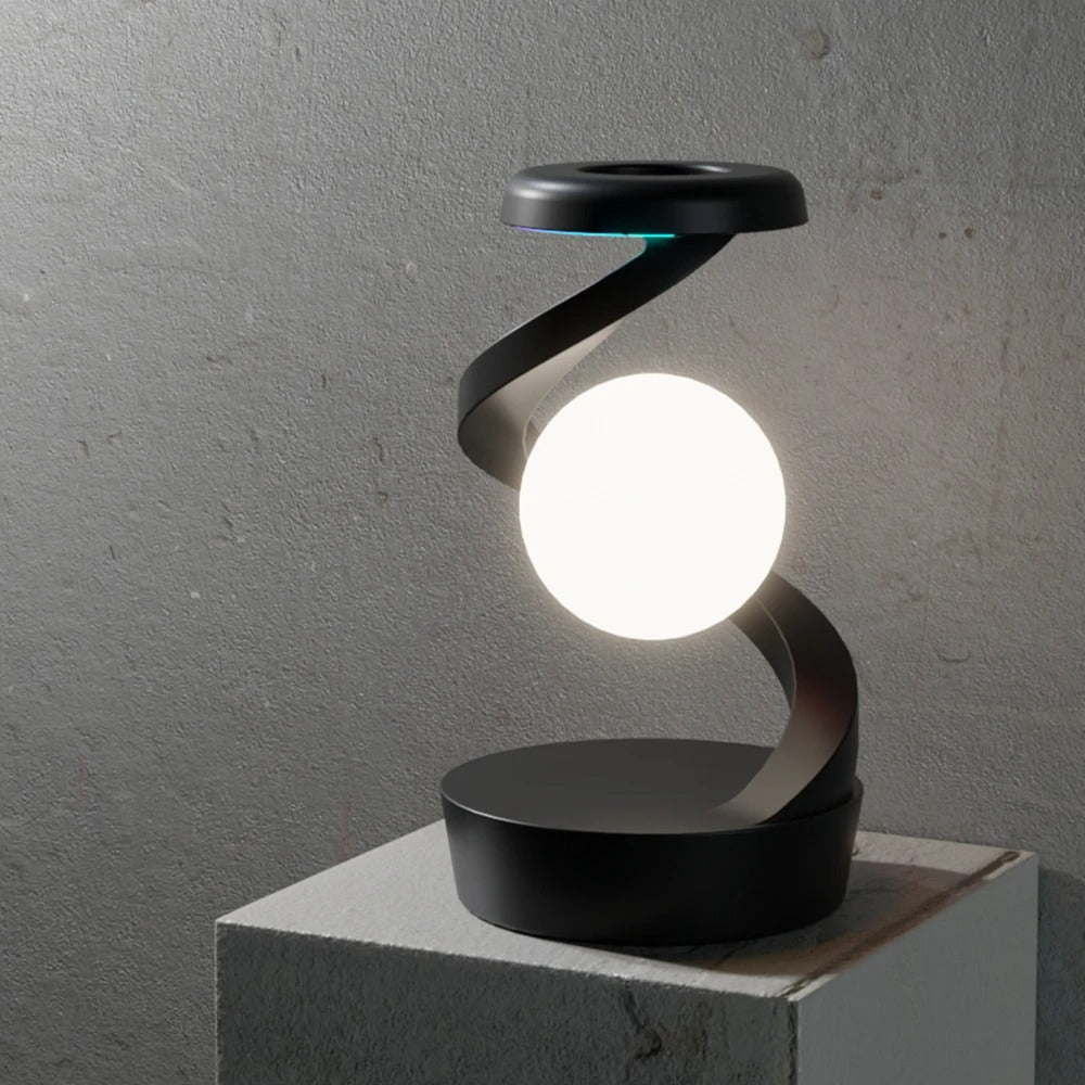 Table Lamp, Rotating Floating lamp  Mobile Phone Wireless Charger, RGB Atmosphere