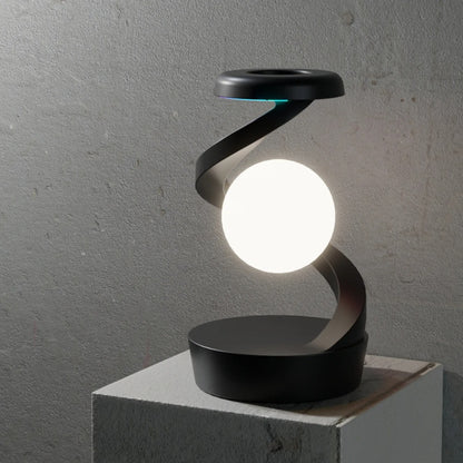 Table Lamp, Rotating Floating lamp  Mobile Phone Wireless Charger, RGB Atmosphere