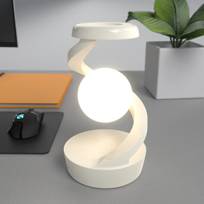 Table Lamp, Rotating Floating lamp  Mobile Phone Wireless Charger, RGB Atmosphere