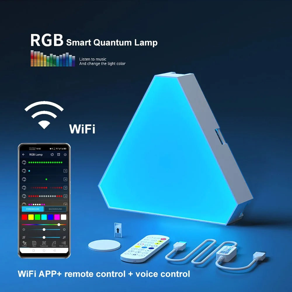 Aurora Triangle RGB Rhythm Light