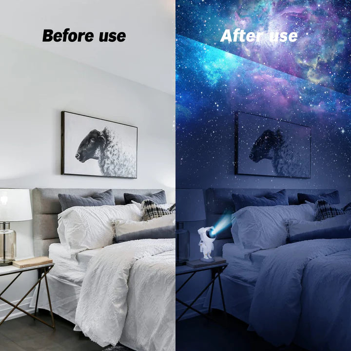 Starry Galaxy RGB Projector Night Light with Bluetooth Music Sync